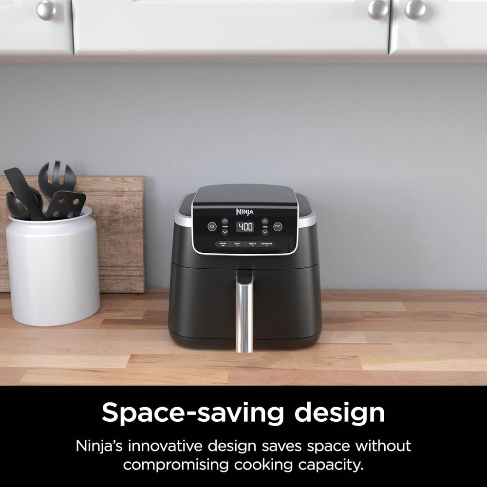 Ninja Air Fryer Pro XL 6-in-1 with 6.5 QT Capacity, Max Crisp, Air Fry, Air Roast, Bake, Reheat, Dehydrate, Max Crisp Technology with 450F, Nonstick Basket & Crisper Plate, Grey, AF181