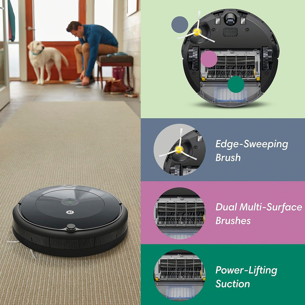 iRobot Roomba Vacuum 2 Essential Robot with AutoEmpty Dock, 3 Suction Levels, Latest Floor Tracking Sensors, and Compact Design (Black)