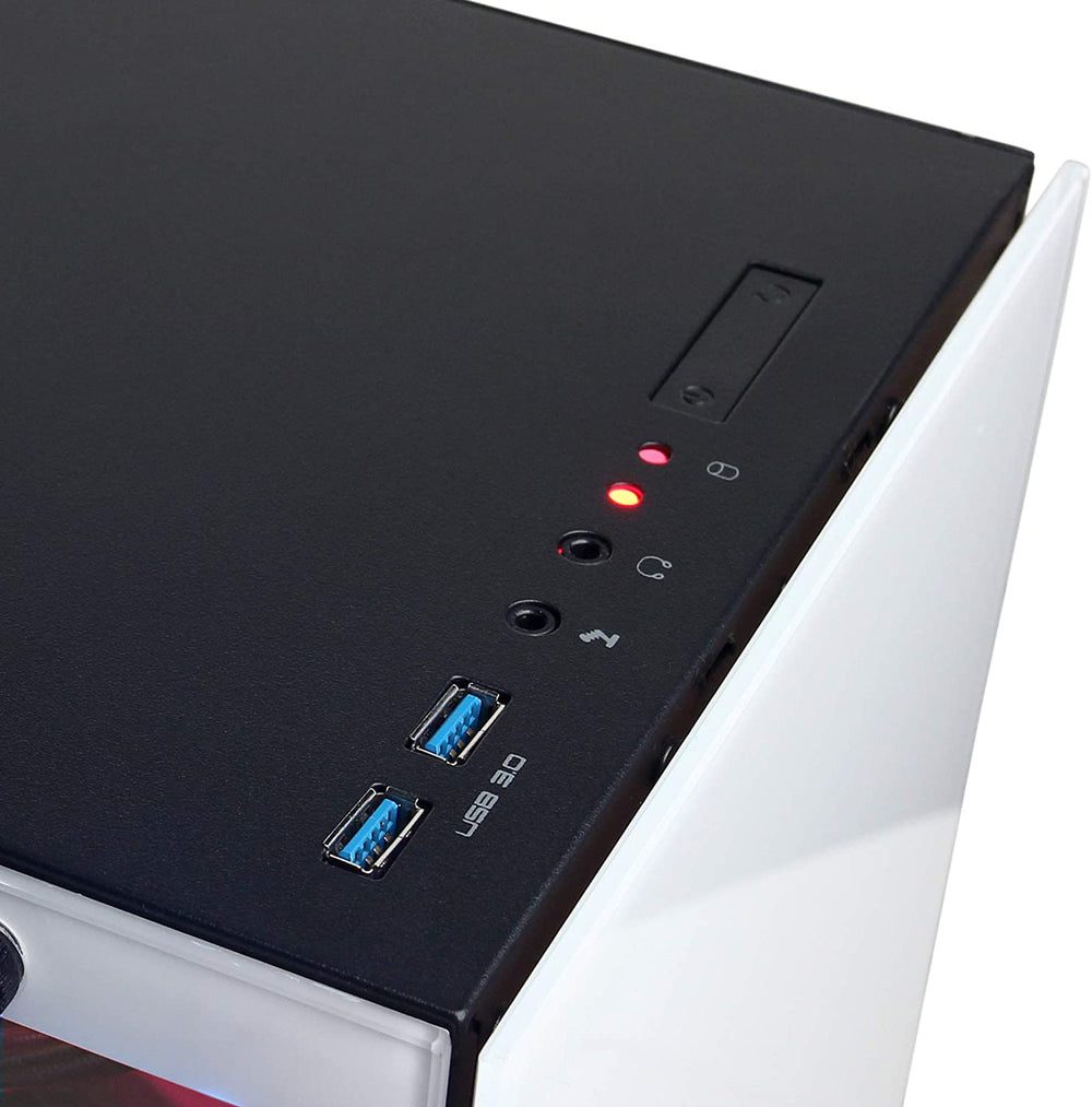 SkyTech Archangel Gaming Computer PC Desktop – Ryzen 5 3600 3.6GHz, GTX 1650 4G, 500GB SSD, 8GB DDR4 3000MHz, RGB Fans, Windows 11