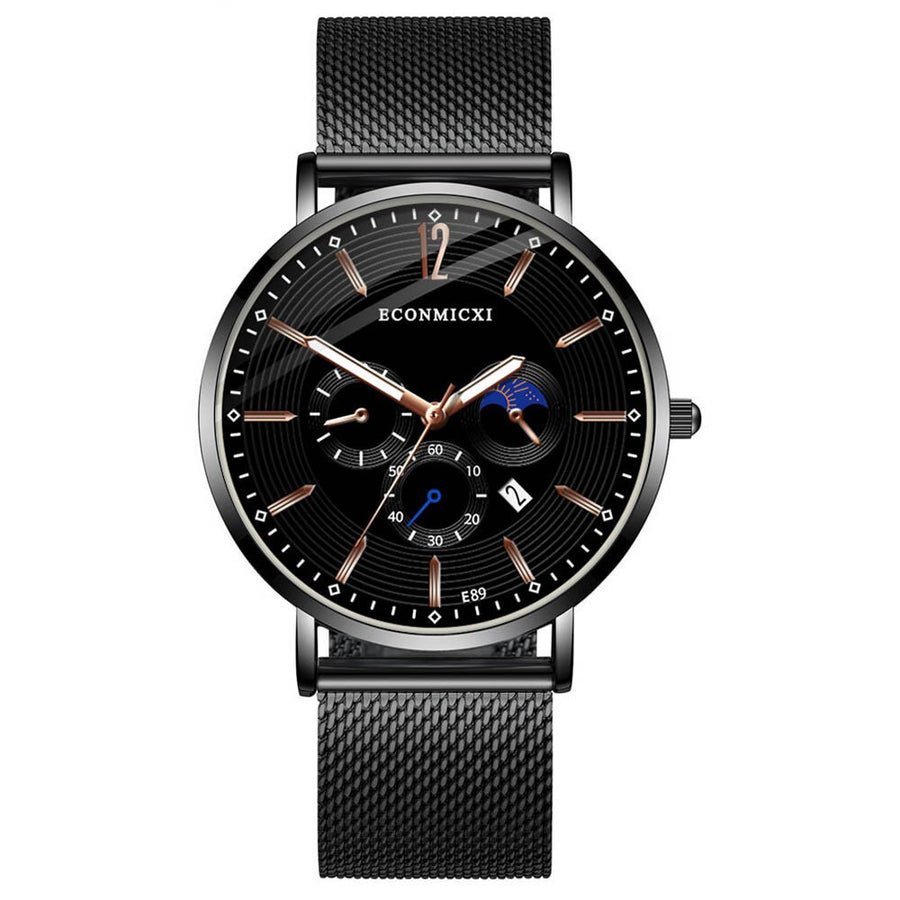 2019 Fashion Men's Watches  Alloy Business Quartz Wrist Watch zegarek meski Mesh Band Luxury Casual Wacth Relogio Masculino