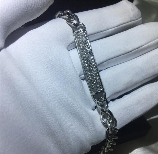 29 Styles Fashion Tennis bracelet White Gold Filled Pave AAAAA Cz stone Statement Party Wedding bracelets for women men Jewelry