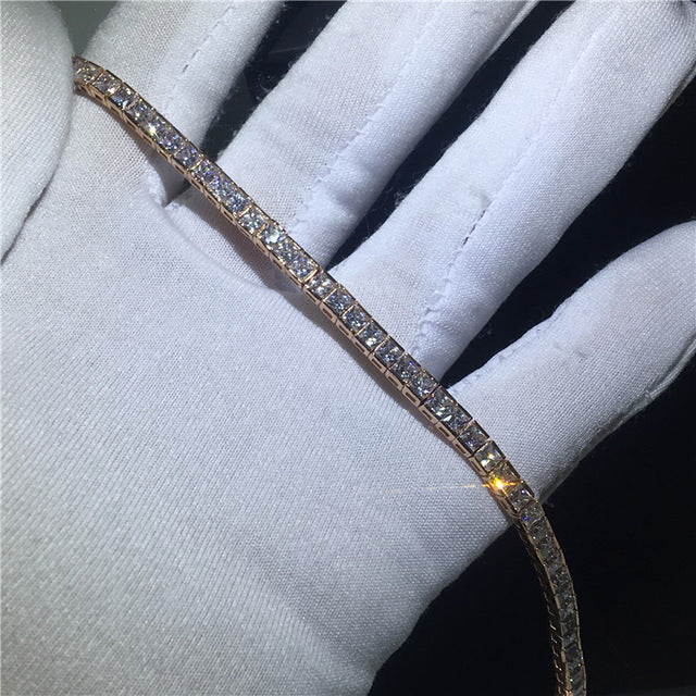 29 Styles Fashion Tennis bracelet White Gold Filled Pave AAAAA Cz stone Statement Party Wedding bracelets for women men Jewelry