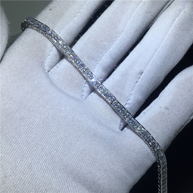 29 Styles Fashion Tennis bracelet White Gold Filled Pave AAAAA Cz stone Statement Party Wedding bracelets for women men Jewelry