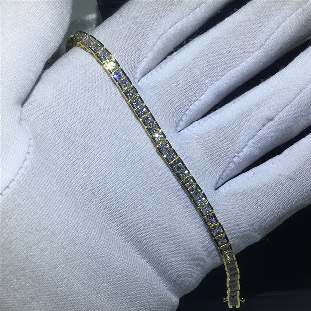 29 Styles Fashion Tennis bracelet White Gold Filled Pave AAAAA Cz stone Statement Party Wedding bracelets for women men Jewelry