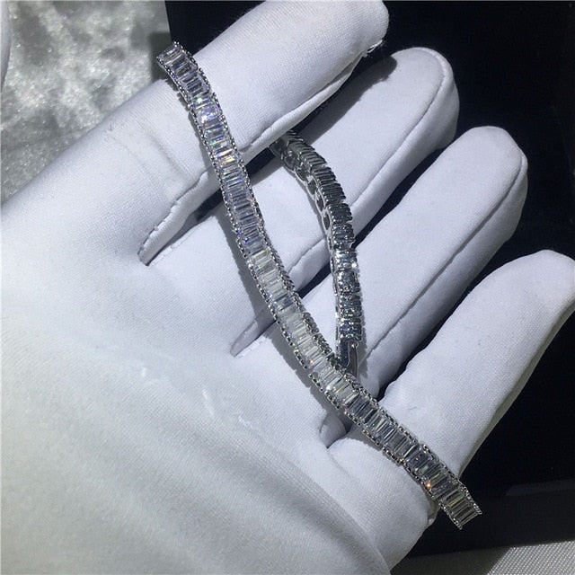 29 Styles Fashion Tennis bracelet White Gold Filled Pave AAAAA Cz stone Statement Party Wedding bracelets for women men Jewelry