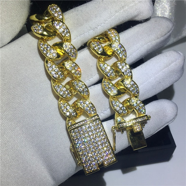 29 Styles Fashion Tennis bracelet White Gold Filled Pave AAAAA Cz stone Statement Party Wedding bracelets for women men Jewelry