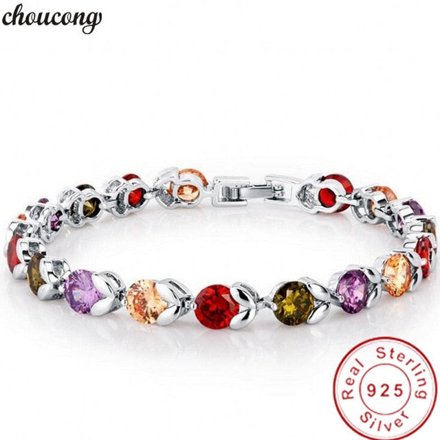 29 Styles Fashion Tennis bracelet White Gold Filled Pave AAAAA Cz stone Statement Party Wedding bracelets for women men Jewelry
